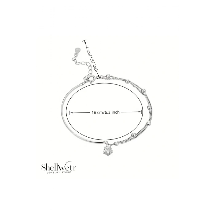 Aurora 925 Ayar Gümüş Bileklik Sevgiliye ve annenize verilecek en güzel gümüş hediyesi