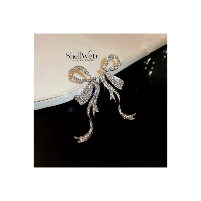 Aisha Gümüş çivili alerji yapmayan Fiyonk Küpe Sevgiliye ve annenize verilecek hediye