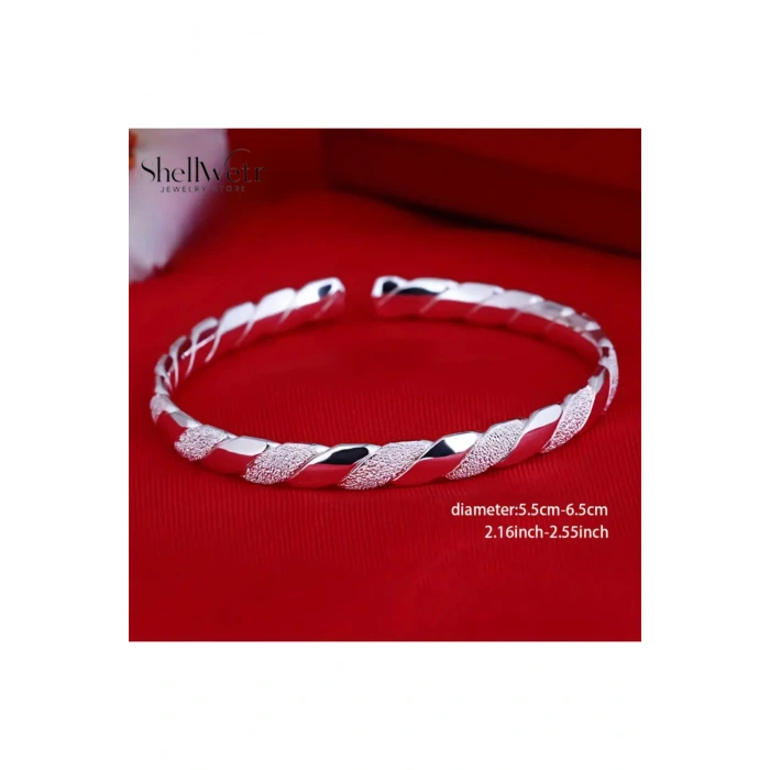 Selvia 925 Ayar kadın gümüş bileklik Sevgililer günü , annenize verilecek en güzel gümüş hediyesi