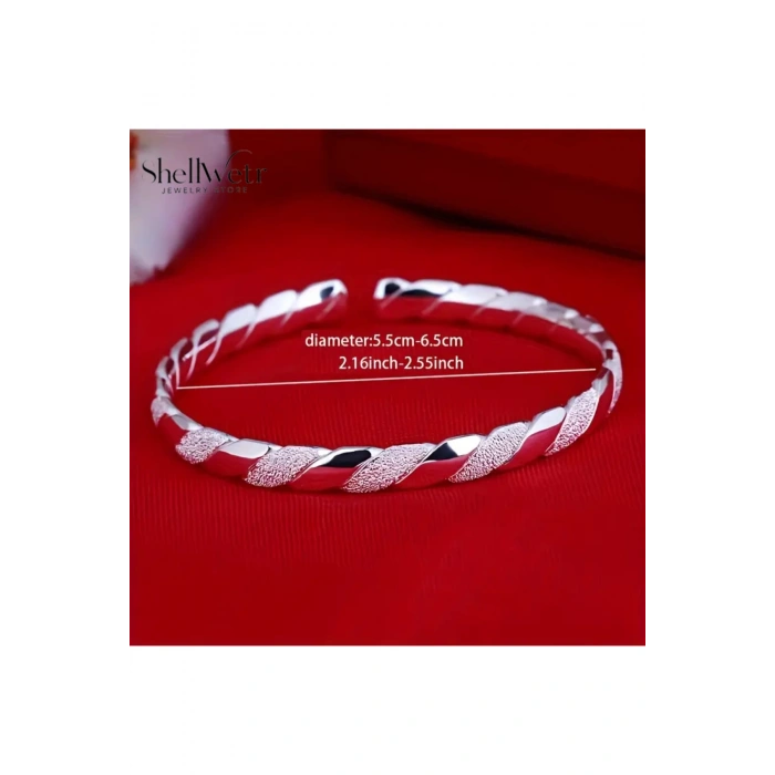 Selvia 925 Ayar kadın gümüş bileklik Sevgililer günü , annenize verilecek en güzel gümüş hediyesi