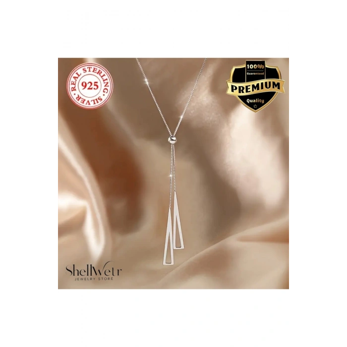 Elaria Sallantılı 925 ayar gümüş Kolye, kadın gümüş kolye , sallantılı gümüş kolye