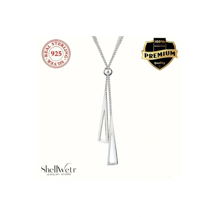 Elaria Sallantılı 925 ayar gümüş Kolye, kadın gümüş kolye , sallantılı gümüş kolye