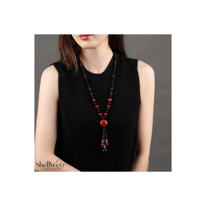 Crimson Moon Kolye Sevgililer günü , annenize verilecek en güzel hediye