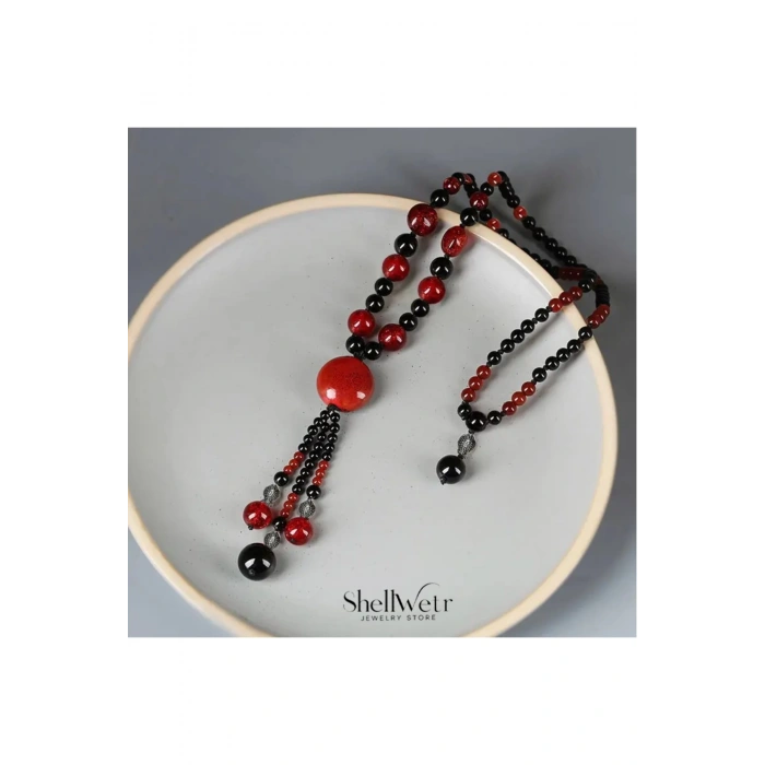 Crimson Moon Kolye Sevgililer günü , annenize verilecek en güzel hediye