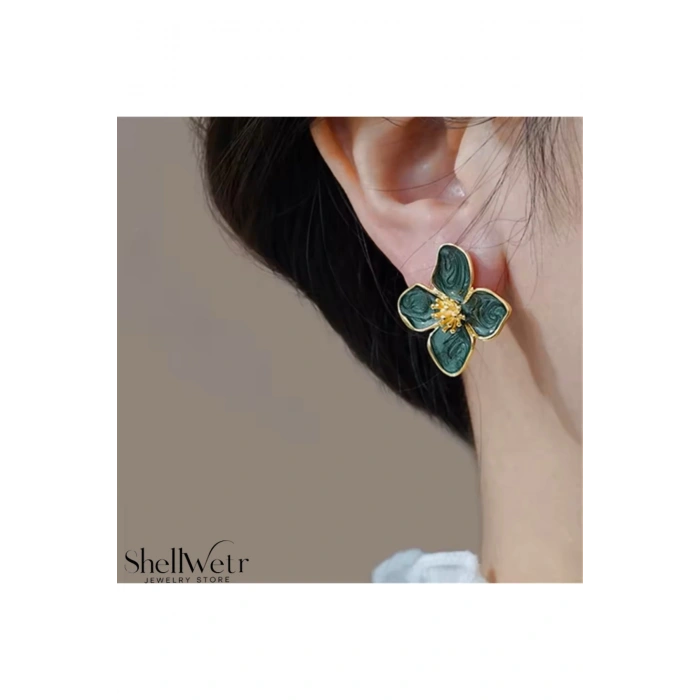 Magnolia Çiçekli Küpe Sevgililer günü , annenize verilecek en güzel hediye