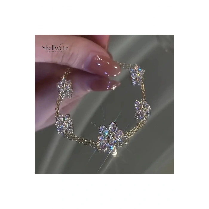 Flora Dore Altın Kaplama Bileklik-Sevdiklerinize ve kendinize en özel hediye