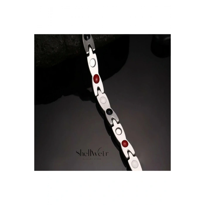 King Argelon erkek 925 gümüş kaplama mıknatıslı bileklik Özel Tasarım Luxery Bileklik