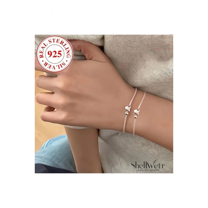 Liora 925 Ayar gümüş kalp bileklik Sevdiklerinize ve kendinize en özel hediye