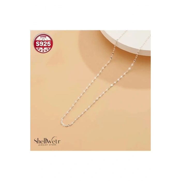 Elaris 925 Ayar Gümüş Parlak Kadın Kolye Signapur model kolye