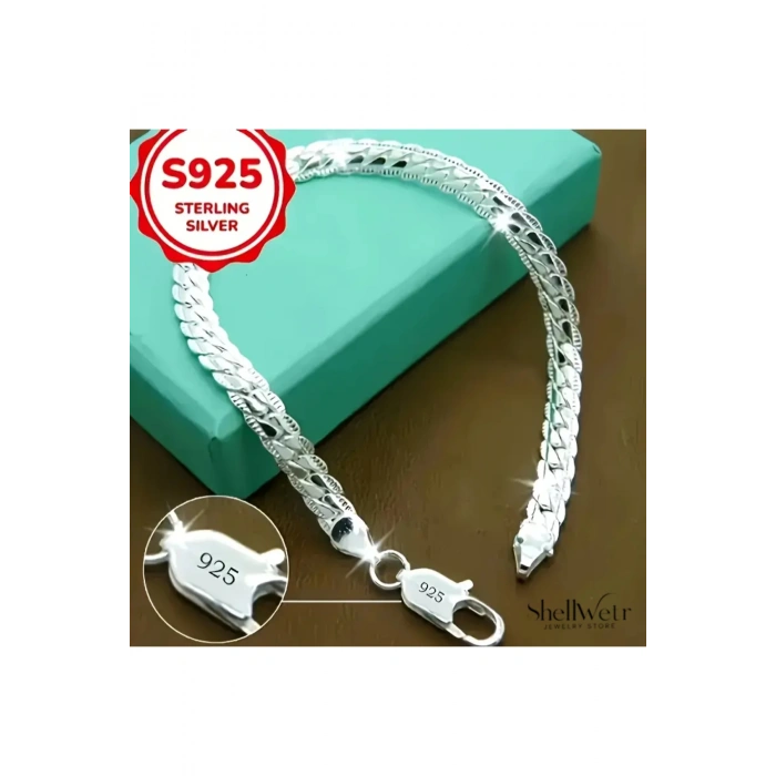 Soft 925 Ayar Gümüş Unisex Bileklik Sevdiklerinize ve kendinize en özel hediye