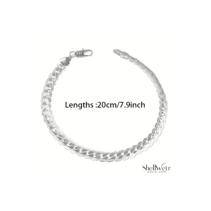 Soft 925 Ayar Gümüş Unisex Bileklik Sevdiklerinize ve kendinize en özel hediye