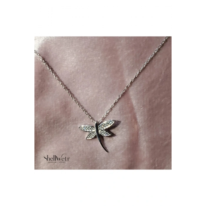 Kadın Kolye Dragonfly Kadın Kolye 925 Ayar Gümüş Yusufçuk Parlak Taşlı Şık ? Neden güçlü?