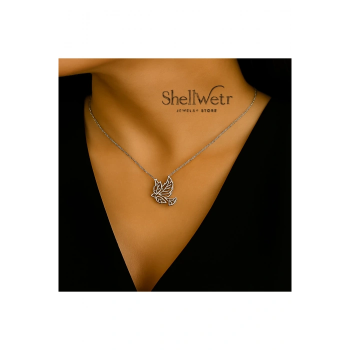 Kadın Kolye Kadın Kolye Silva DoveLumora 925 Ayar Gümüş  Güvercin Şık Hediyelik