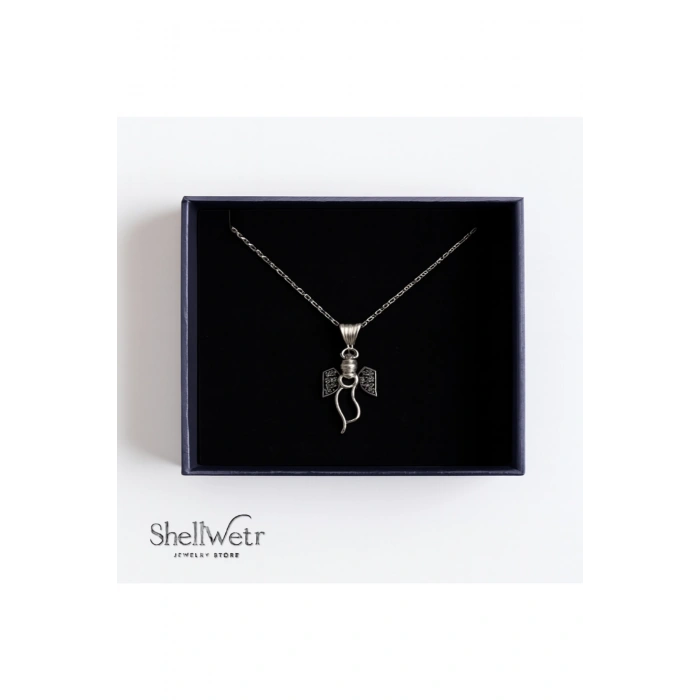 Kadın Kolye Angelic Kadın Kolye 925 Ayar Gümüş Melek Anlamlı Hediyelik