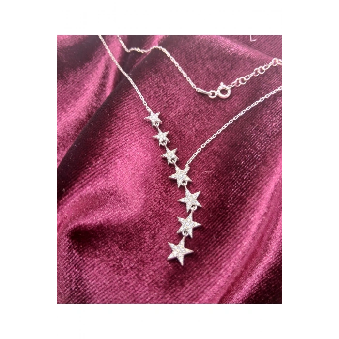 Kadın Kolye Constellation Kadın Kolye 925 Ayar Gümüş Y Şeklinde Şık Hediyelik