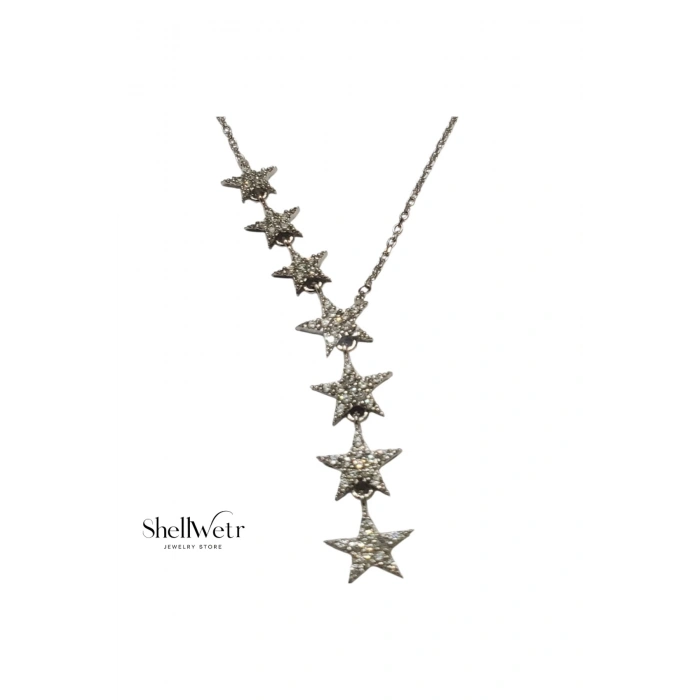 Kadın Kolye Constellation Kadın Kolye 925 Ayar Gümüş Y Şeklinde Şık Hediyelik