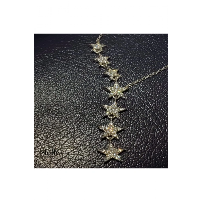 Kadın Kolye Constellation Kadın Kolye 925 Ayar Gümüş Y Şeklinde Şık Hediyelik
