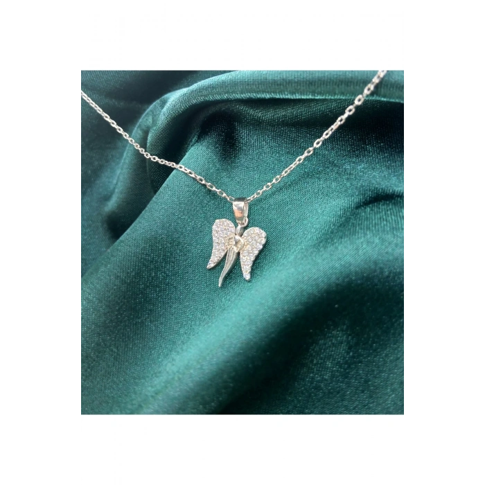 Kadın Kolye Guardian Kadın Kolye 925 Ayar Gümüş Melek Kanatlı Anlamlı Hediyelik