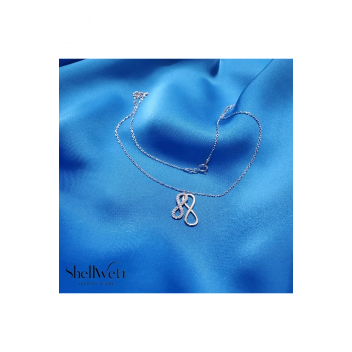 Kadın Kolye Everbound Kadın Kolye 925 Ayar Gümüş Sonsuzluk Şık Hediyelik