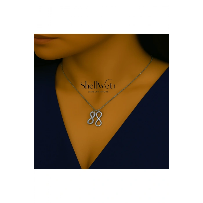 Kadın Kolye Everbound Kadın Kolye 925 Ayar Gümüş Sonsuzluk Şık Hediyelik