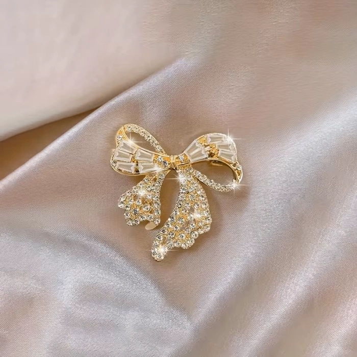 Shellwetr Rhinestone Fiyonk Broş 2026 sezon kadın yönetici broş