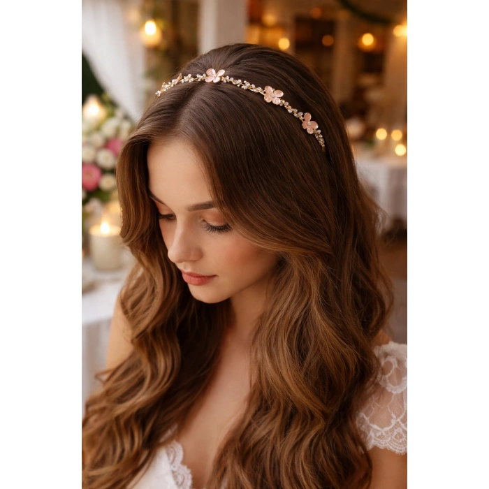 Matilda Saç Tacı | Prenses Tarzı Özel Tasarım Taç | Zarif & Şık Aksesuar | Hediyelik