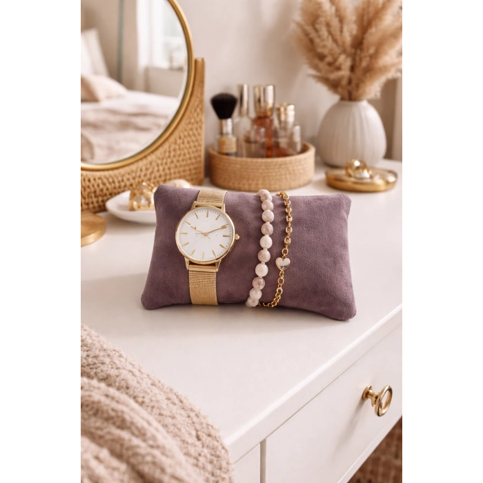 Arya Özel Üretim Saat Bileklik Düzenleyici Kırlenti Takı Yastığı