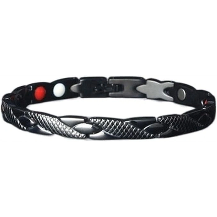 Argelon black erkek gümüş bileklik 925 mıknatıslı gümüş bileklik Özel Tasarım Luxery Bileklik