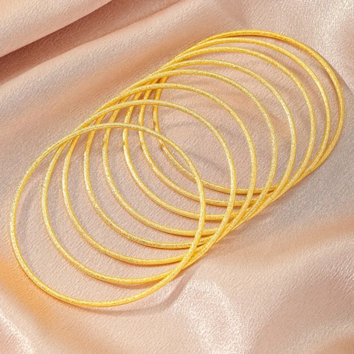 Kadın Bilezik Eriz Kadın Bilezik 24K Altın Kaplama Şık Hediyelik