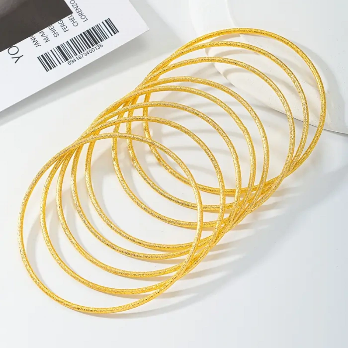 Kadın Bilezik Eriz Kadın Bilezik 24K Altın Kaplama Şık Hediyelik