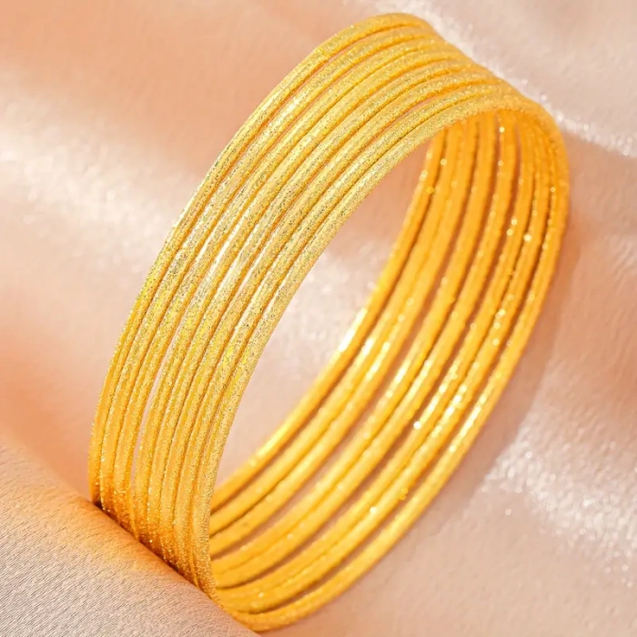 Kadın Bilezik Eriz Kadın Bilezik 24K Altın Kaplama Şık Hediyelik