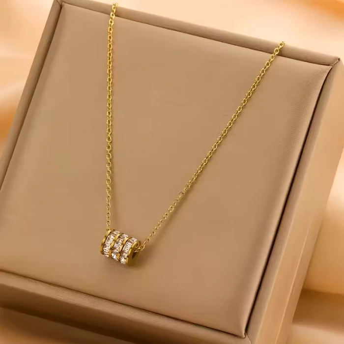 Kadın Kolye Almila Altın Kaplama Kadın Kolye En Özel Hediye