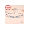 Bleu Kalpli 925 Ayar Gümüş Bileklik gümüş kalpli bileklik
