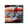 Erkek Kolye Eagle Spirit Erkek Kolye 925 Ayar Kalın Eskitme Zincir Kartal