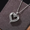 Kadın Kolye Loya Kadın 925 ayar gümüş zincir kadın kolye kalpli kadın kolye şık parlak hediyelik kadın kolye