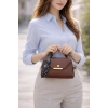 Kadın Çanta ELORA Kahverengi kadın çanta en şık en özel hediye minimal özgü tasarım çanta
