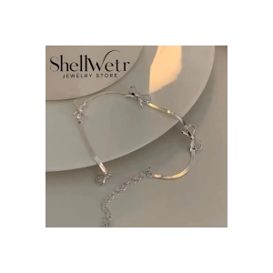 Lolly Fiyonklu Bileklik Gümüş Kaplama Sevgililer günü yada eşinize, annenize verilecek gümüş hediye