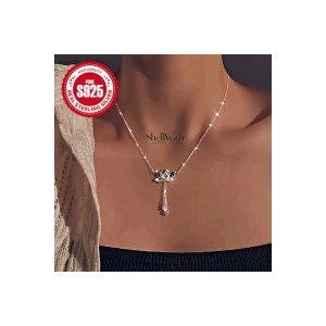 Nilu Lotuslu 925 Ayar Gümüş Kolye Sevgililer günü , annenize verilecek en güzel gümüş hediyesi