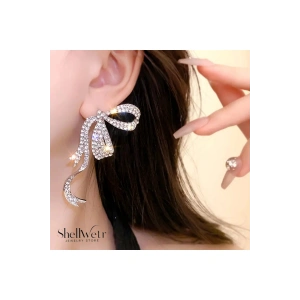 Aisha Gümüş çivili alerji yapmayan Fiyonk Küpe Sevgiliye ve annenize verilecek hediye