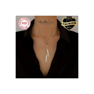 Elaria Sallantılı 925 ayar gümüş Kolye, kadın gümüş kolye , sallantılı gümüş kolye