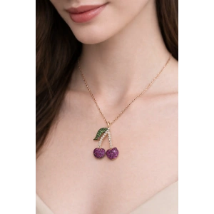 Kadın Kolye Cherry 925 Ayar Gümüş Kadın Kolye Sevdiklerinize en özel hediye