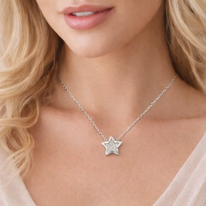 Kadın Kolye Starry Kadın Kolye 925 Ayar Gümüş Parlak Yıldız Detaylı Şık