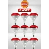 (6 Adet) 150w Kızılötesi Isıtıcılı Hayvan Isıtma Ve Kuluçka Lambası (kırmızı Işık) E27 (kalın Duy)