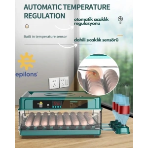 Kuluçka Makinesi 130 Lu Tam Otomatik Yedek Motorlu