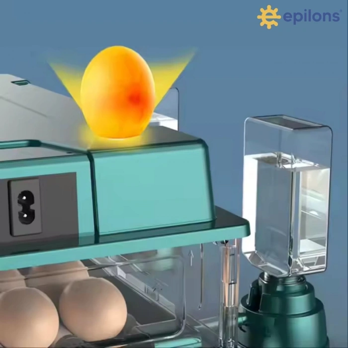 Slim Model 130’lu Gün Sayaçlı Tam Otomatik Kuluçka Makinesi – Yedek Motor + Su Kabı + Qr Videolu Kurulum