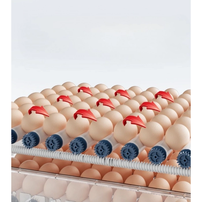 Tam Otomatik 120 Yumurta Kapasiteli Kuluçka Makinesi - Civciv Kaz Hindi Ördek İçin Wifi Kameralı Yedek Motorlu Set