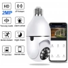 Wifi 360 Panoramik Ampul Kamera Gece Görüş Sesli Akıllı Hareket Algılayıcı