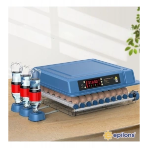 Epo-w64 Tam Otomatik Kuluçka Makinesi 64 Yumurta Kapasiteli Civciv Kaz Ördek Uyumlu + Yedek Motor