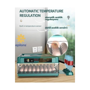 Kuluçka Makinesi Extra Hediyeli 130 Lu Tam Otomatik Yedek Motorlu