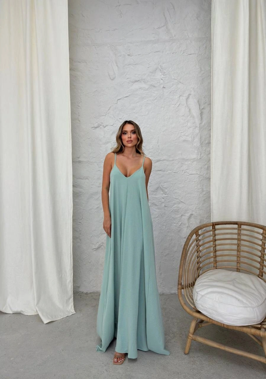 Aerobin uzun elbise çağla yeşili pt - 2